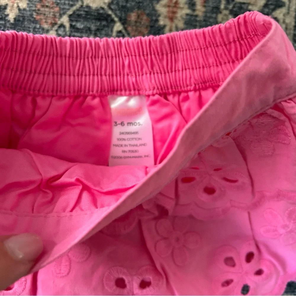 Gymboree Pink Eyelet Skirt - 3-6 Months